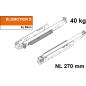 Preview: MOVENTO mit BLUMOTION S, Vollauszug für Holzschubkasten, 40 kg, NL=270mm, ohne Kupplungen, für Blumotion, 760H2700S